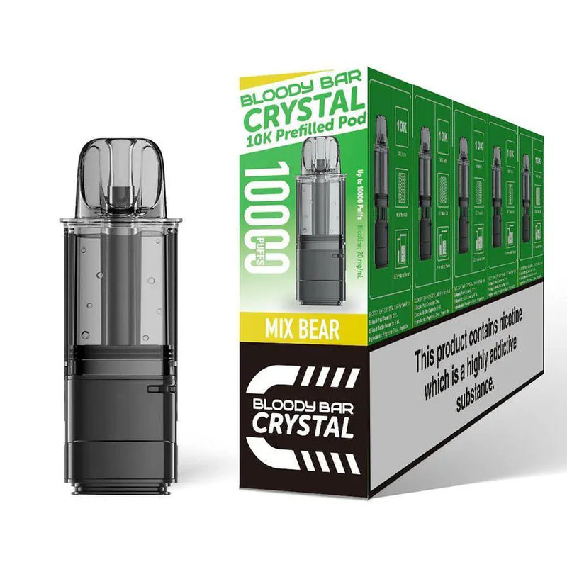 Bloody Bar Crystal 10K Prefilled Refill Pod mix bear