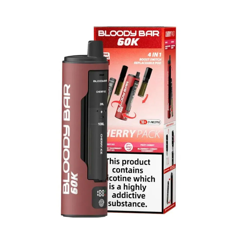 Bloody Bar 60K Puffs 4 in 1 Prefilled Pod Kit - Starting From £13.85