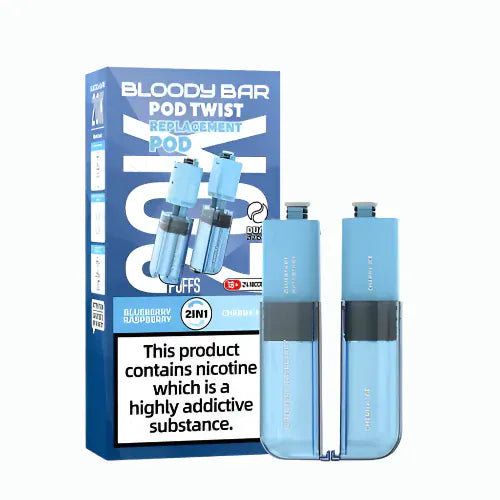 Blueberry raspberry flavor Bloody Bar 20K Ultra Twist Prefilled Refill Pods 