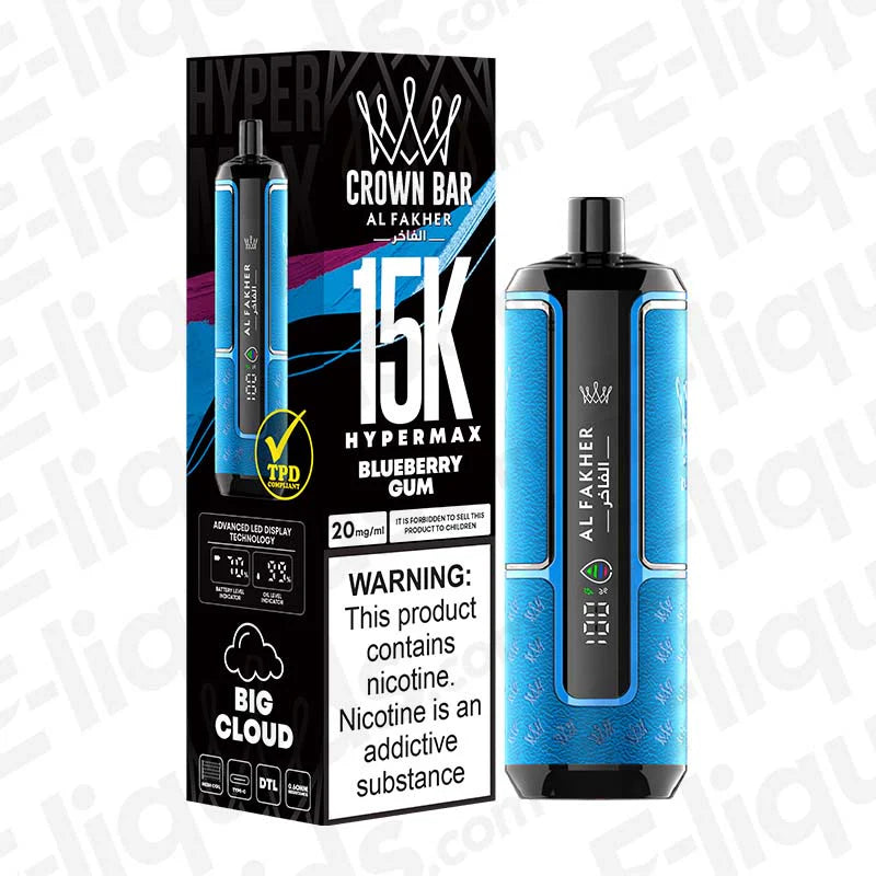 Al Fakher Hypermax 15000 Puffs Disposable Vape | 5 Each Al Fakher Hypermax 15000 Puffs Disposable Vape | 5 Each