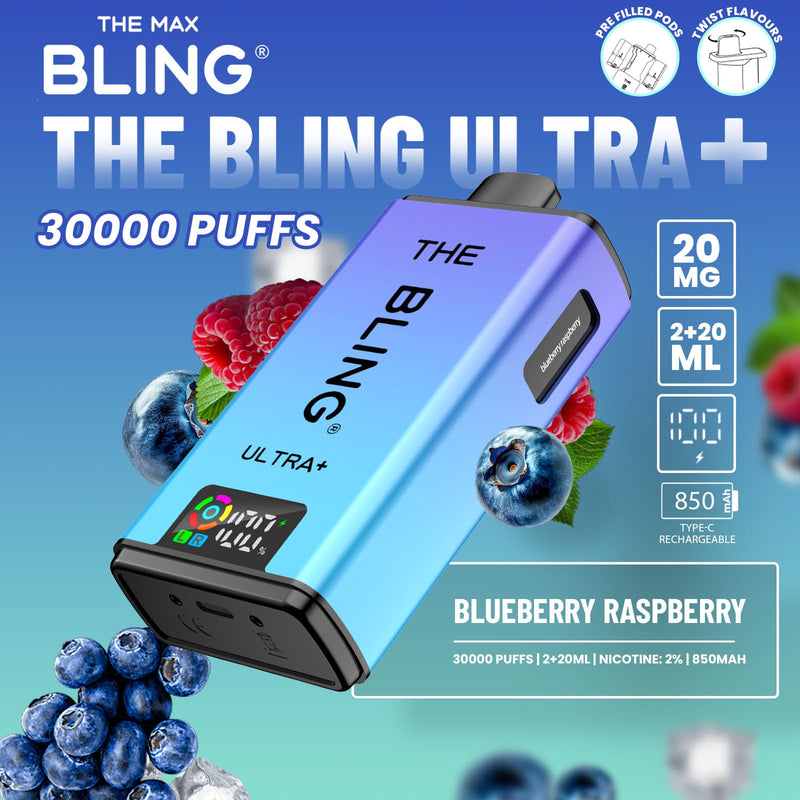 The Bling Ultra Plus 30k Puffs Prefilled Pod Vape - From £11.00