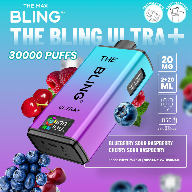 The Bling Ultra Plus 30k Puffs Prefilled Pod Vape - From £11.00