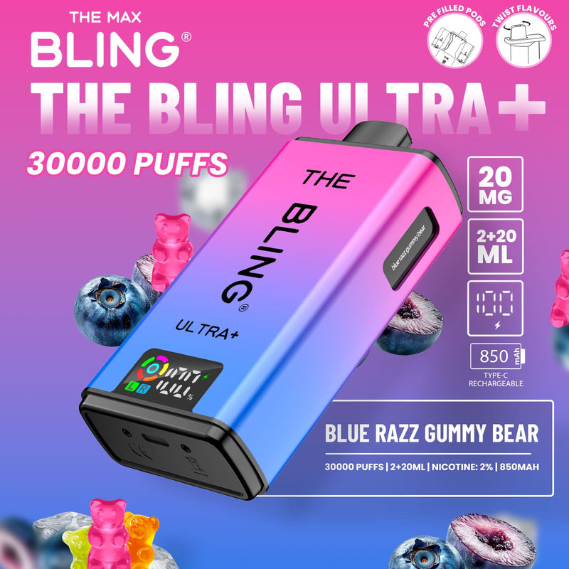 The Bling Ultra Plus 30k Puffs Prefilled Pod Vape - From £11.00