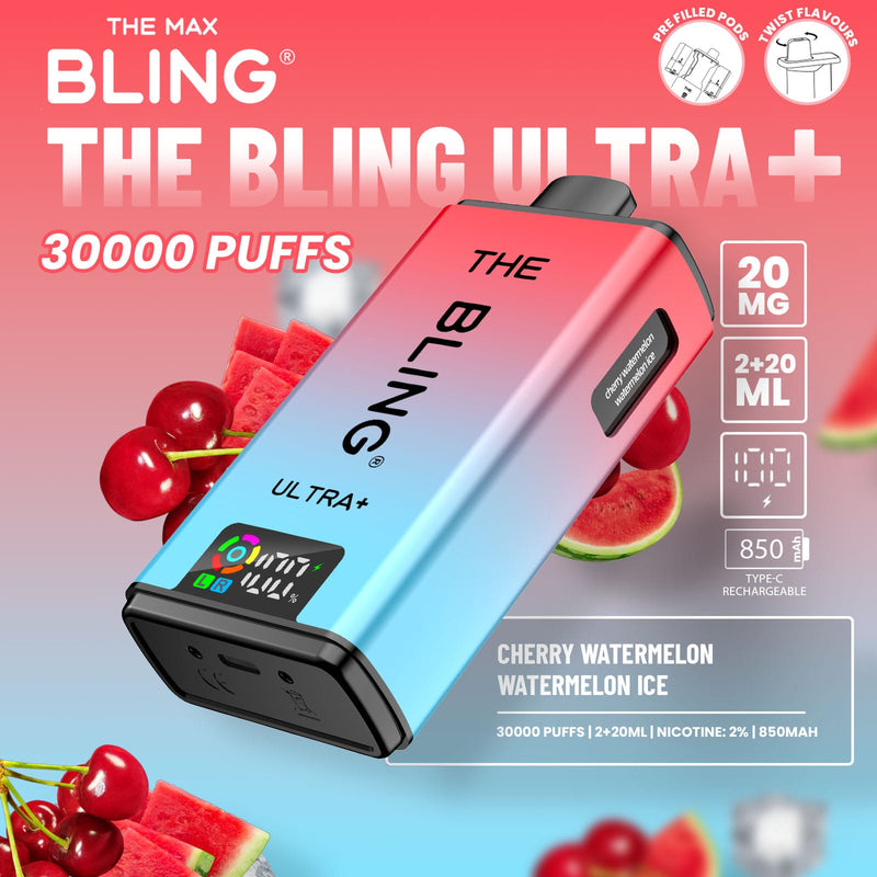 The Bling Ultra Plus 30k Puffs Prefilled Pod Vape - From £11.00