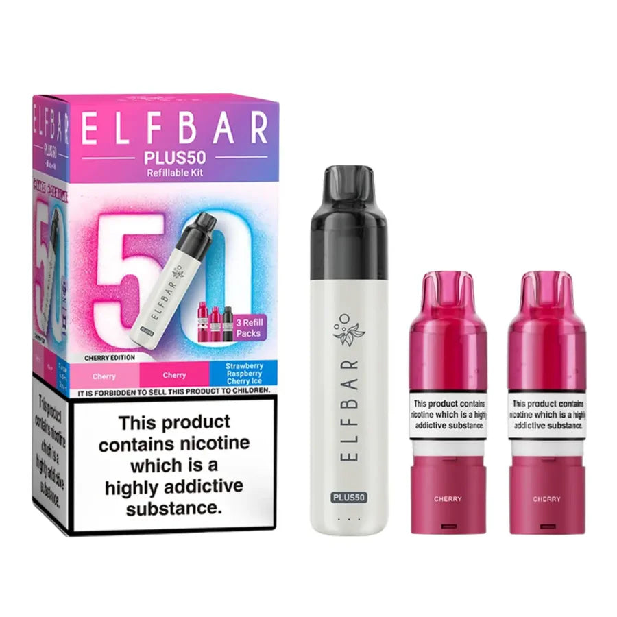 Elfbar Plus 50 , 50k puffs prefilled pod kit - From 11.99 Elfbar Plus 50 , 50k puffs prefilled pod kit - From 11.99