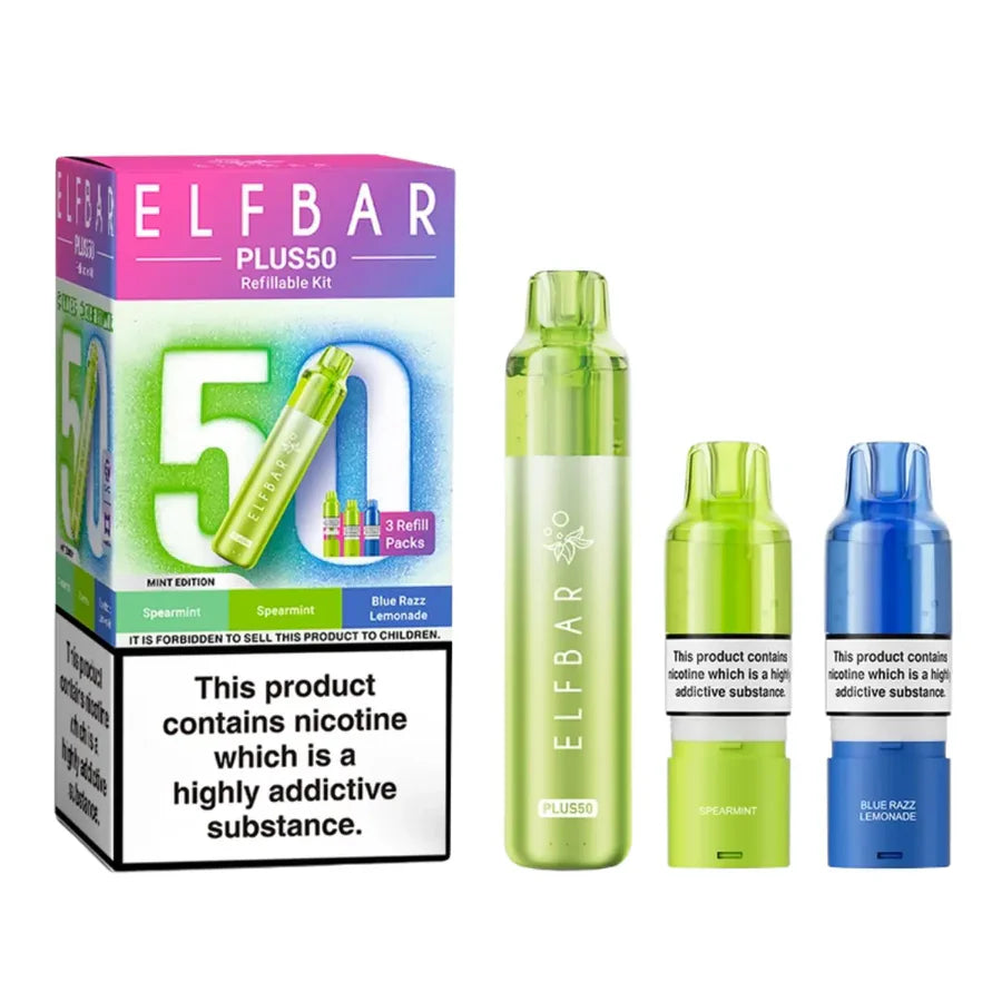Elfbar Plus 50 , 50k puffs prefilled pod kit - From 11.99 Elfbar Plus 50 , 50k puffs prefilled pod kit - From 11.99