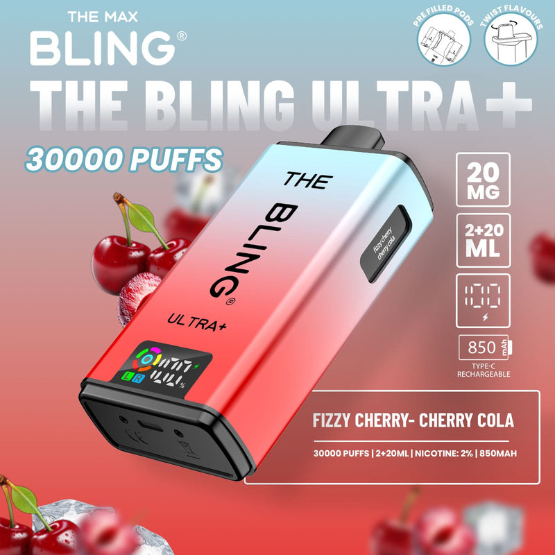 The Bling Ultra Plus 30k Puffs Prefilled Pod Vape - From £11.00