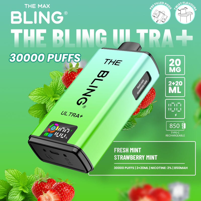 The Bling Ultra Plus 30k Puffs Prefilled Pod Vape - From £11.00