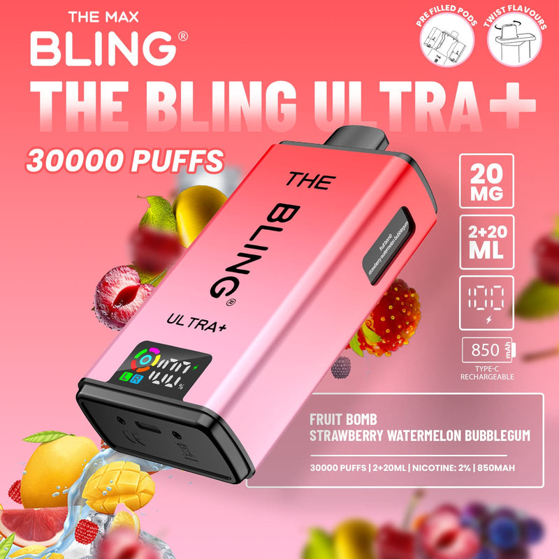 The Bling Ultra Plus 30k Puffs Prefilled Pod Vape - From £11.00