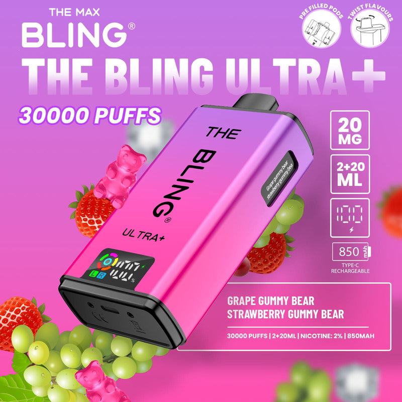 The Bling Ultra Plus 30k Puffs Prefilled Pod Vape - From £11.00
