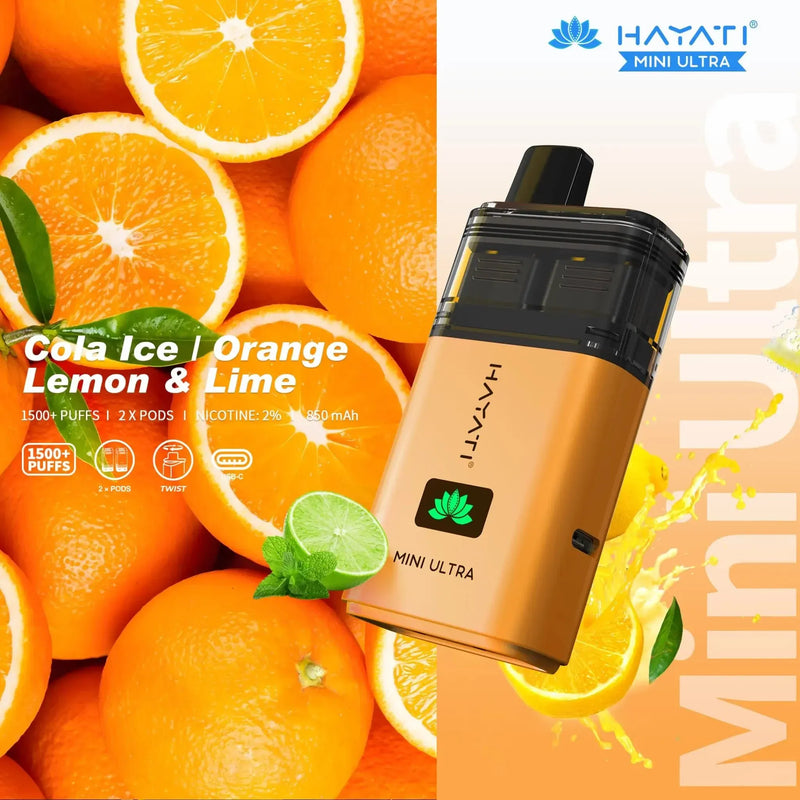 Hayati Mini Ultra 1500 Prefilled Pod Kit - £5.99 Only