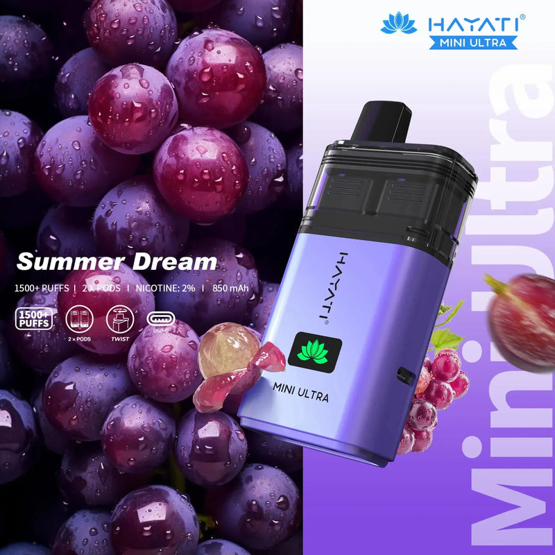 Hayati Mini Ultra 1500 Prefilled Pod Kit - £5.99 Only