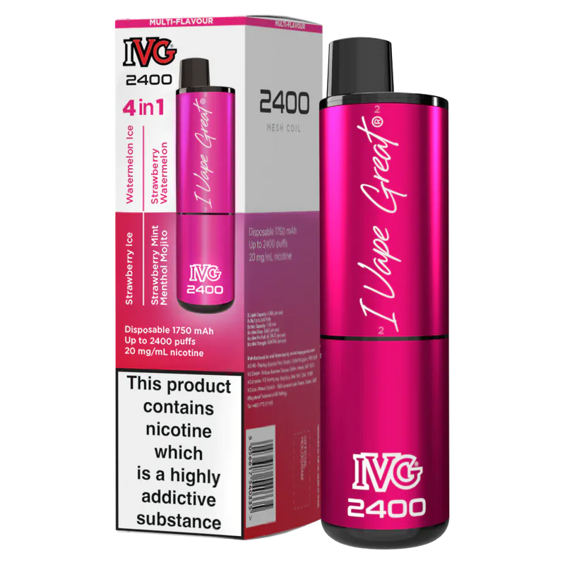 IVG 2400 Puffs Prefilled Pod Vape - From £7.50