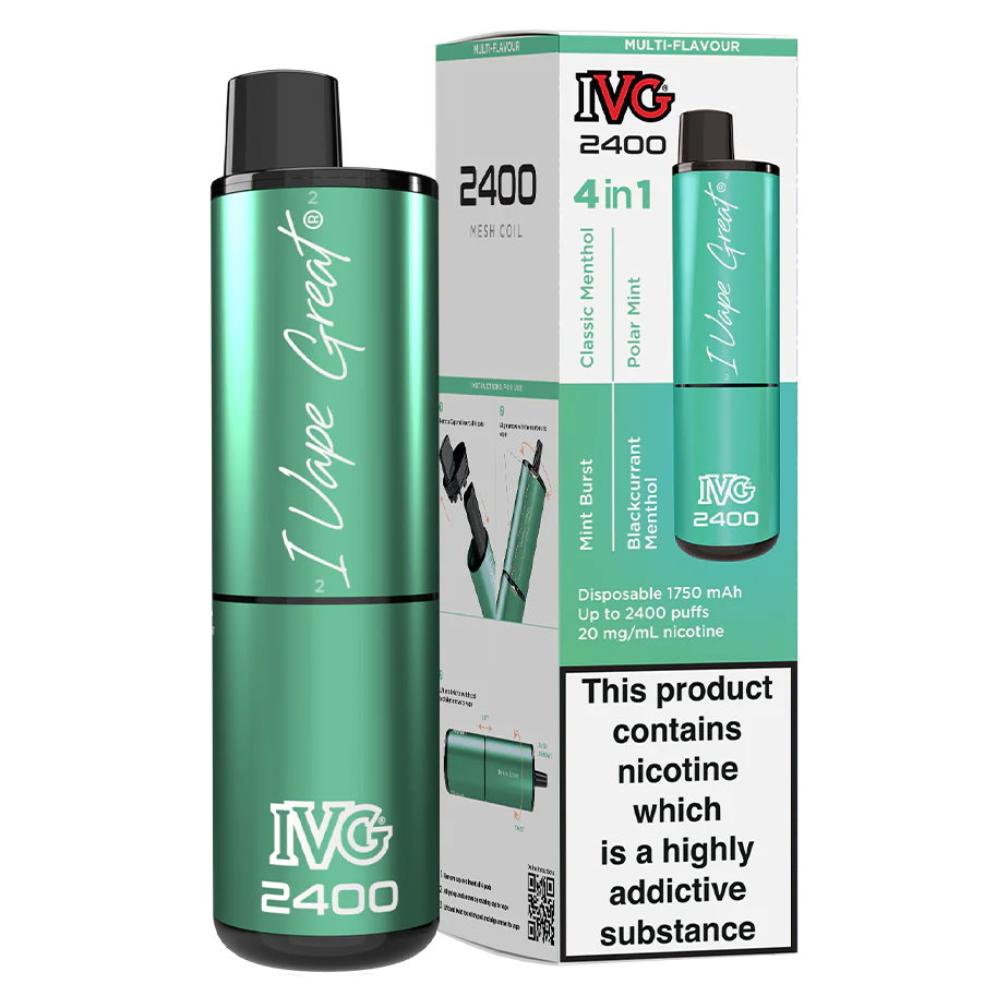 IVG 2400 Puffs Prefilled Pod Vape | From 7.50 IVG 2400 Puffs Prefilled Pod Vape | From 7.50
