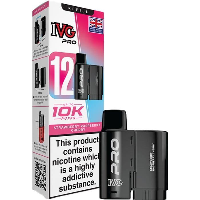 IVG PRO 12, 10k puffs refill/Replacement pods - Starting From £5.80