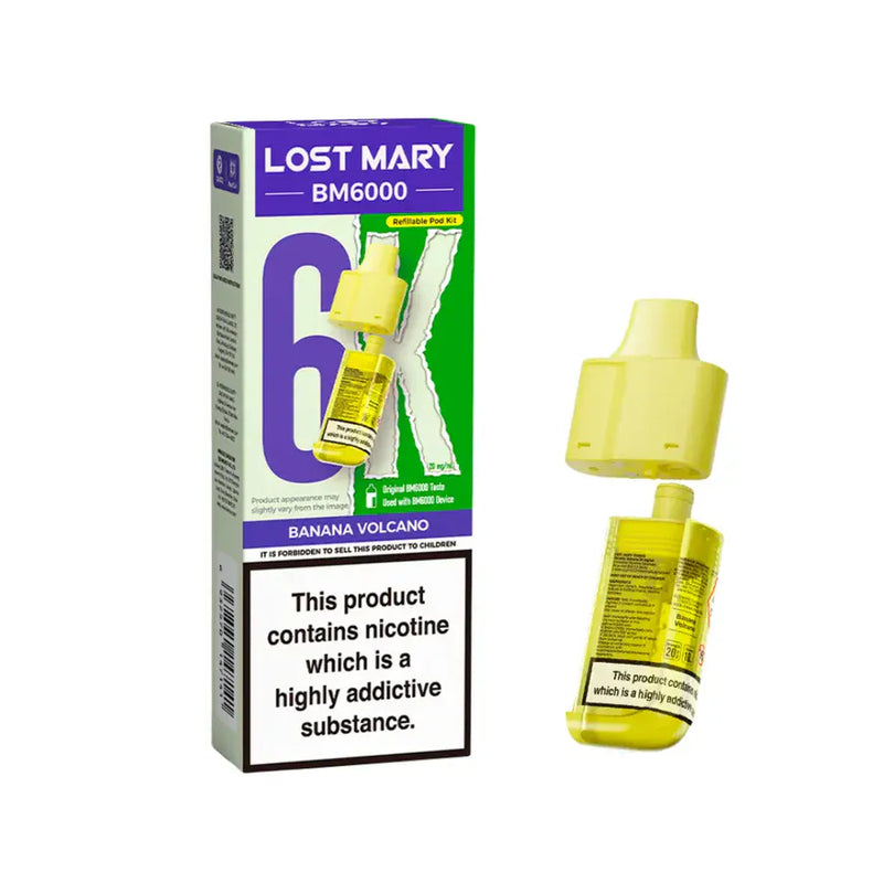 Lost Mary BM6000 Refill banana volcano