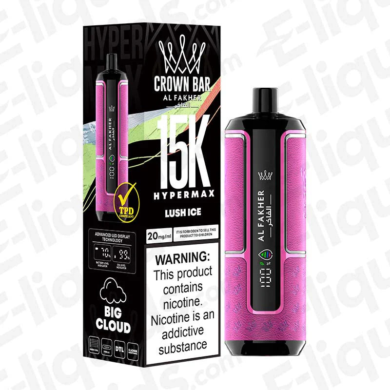 Al Fakher Hypermax 15000 Puffs Disposable Vape | 5 Each Al Fakher Hypermax 15000 Puffs Disposable Vape | 5 Each