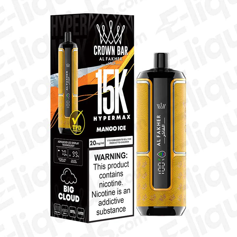 Al Fakher Hypermax 15000 Puffs Disposable Vape | 5 Each Al Fakher Hypermax 15000 Puffs Disposable Vape | 5 Each