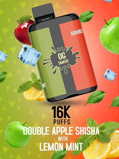 OG smash Duo Double Apple Shisha & Lemon Mint