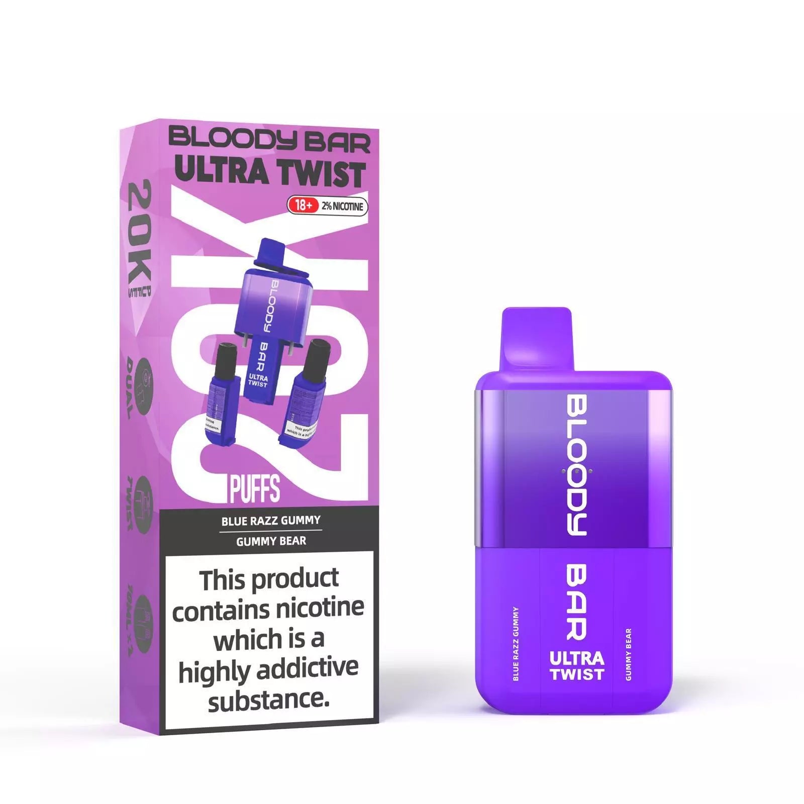 bloody bar vape Bloody Bar Ultra Twist 20k , 20000 puffs Prefilled Pod Kit