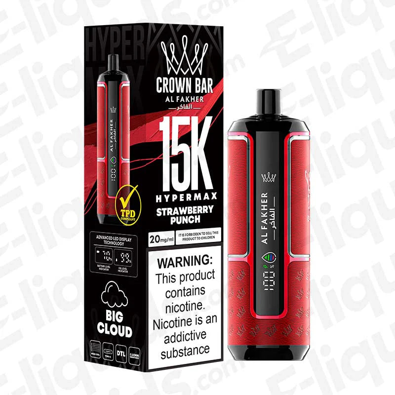 Al Fakher Hypermax 15000 Puffs Disposable Vape | 5 Each Al Fakher Hypermax 15000 Puffs Disposable Vape | 5 Each