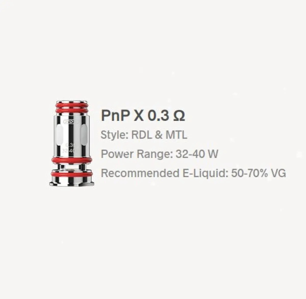 Voopoo PNP X 0.3 Ohm Coils Voopoo PNP X 0.3 Ohm Coils
