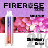 The Elux FireRose ex4500 Disposable Vape Bar – 2%nic – 2ml – 20mg