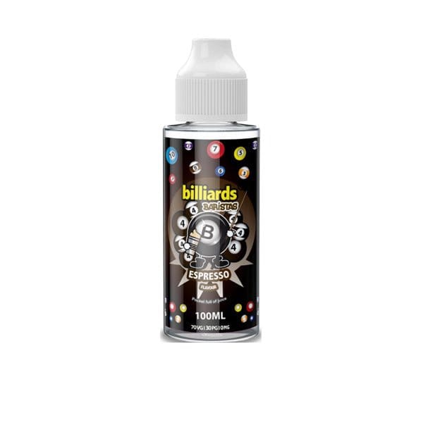 Billiards Baristas Range 100ml Shortfill 0mg (70VG/30PG) - vapeverseuk
