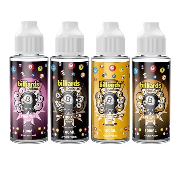 Billiards Baristas Range 100ml Shortfill 0mg (70VG/30PG) - vapeverseuk