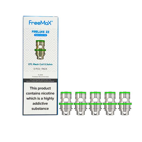 FreeMax Fireluke 22 Replacement Mesh Coils MTL 1.5ohms/DTL 0.5ohms - vapeverseuk