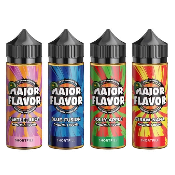 Major Flavor 100ml Shortfill 0mg (70VG/30PG) - vapeverseuk
