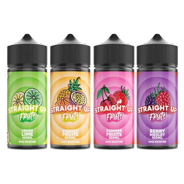 Straight Up Fruits 100ml Shortfill 0mg (70VG/30PG) - vapeverseuk