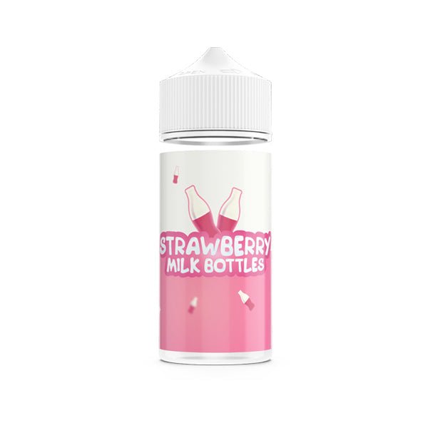 Strawberry Milk Bottles 100ml Shortfill 0mg (70VG-30PG) - vapeverseuk